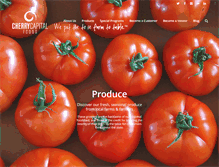 Tablet Screenshot of cherrycapitalfoods.com